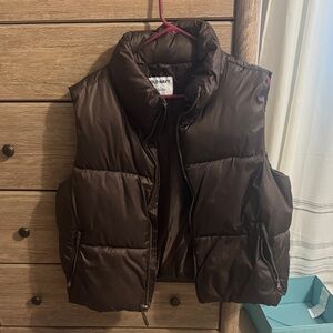 Old Navy Chocolate Puffer Vest